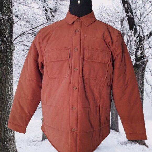 APT. 9 MEN'S STANDARD FIT COCOA PLUM QLUITED PUFFER WINTER JACKET - SIZE - LARGE